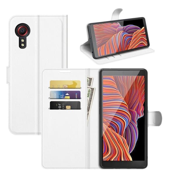 Classic Samsung Galaxy Xcover 5 Flippetui - Hvit White