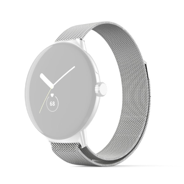 Google Pixel Watch ruostumattomasta teräksestä valmistettu ranneke - Hopea Silver grey