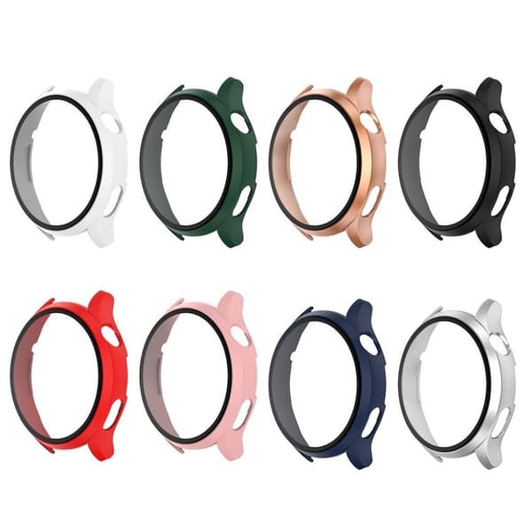 Huawei Watch 3 matte cover + tempered glass screen protector - Rose Gold Rosa