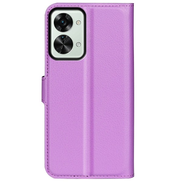 Klassisk OnePlus Nord 2T flip etui - Lilla Purple