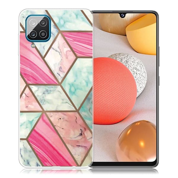 Marble Samsung Galaxy A42 5G Etui - Colorful Marble Tile Multicolor