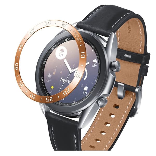Samsung Galaxy Watch 3 (41mm) holdbar dial bezel - rødguld / A Type Pink