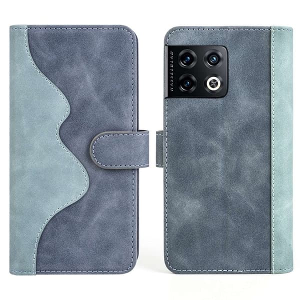 Tofarget lærdeksel for OnePlus 10 Pro - Blå Blue