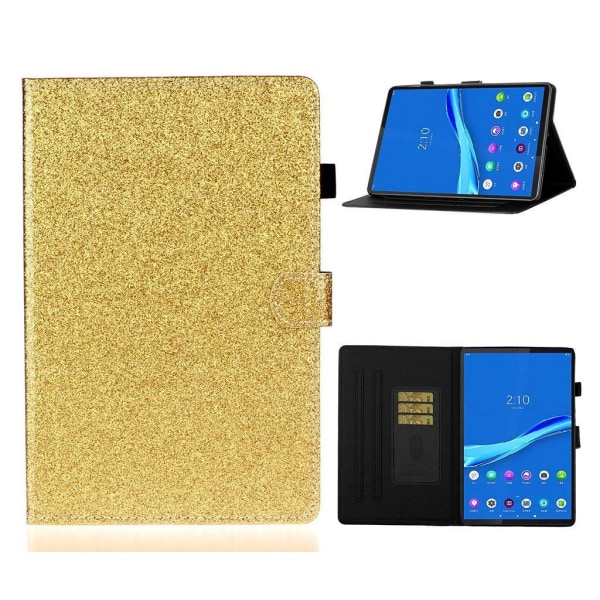 Lenovo Tab M10 FHD Plus flash powder theme leather case - Yellow Yellow