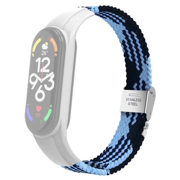 Xiaomi Mi Band 7 nylonklokkerem - Blå / Svart Blue