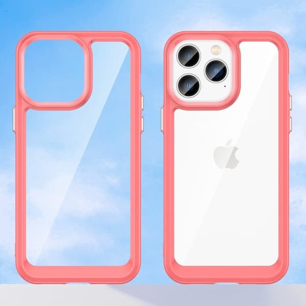 iPhone 14 Pro smart akryldeksel - Rød Red