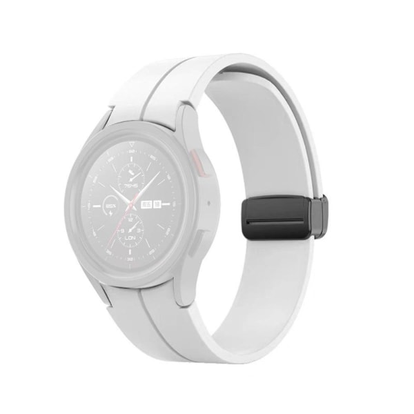 Samsung Galaxy Watch 5 (44mm) / (40mm) / Pro silicone watch stra Silvergrå