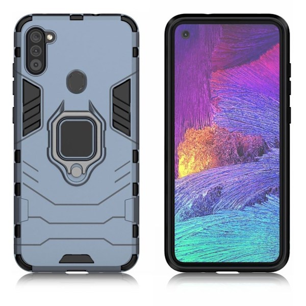 Ring Guard skal - Samsung Galaxy A11 - Blå Blå