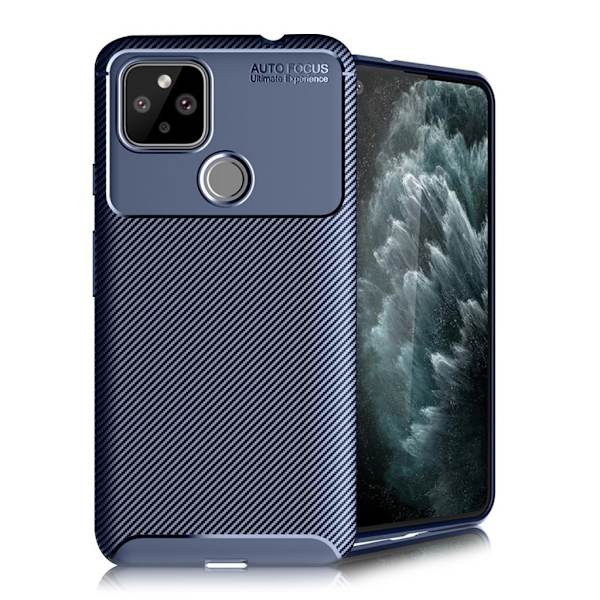 Carbon Shield Google Pixel 5 XL deksel - Blå Blue