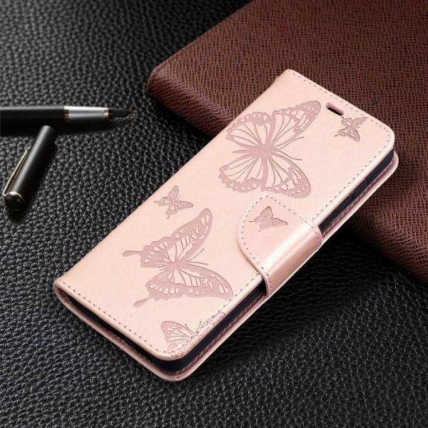 Butterfly Samsung Galaxy S21 Flippetui - Rose Gull Pink