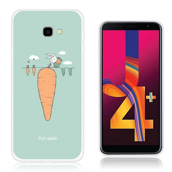 Samsung Galaxy J4 Plus (2018) mønster trykt etui - Pull Radish Multicolor