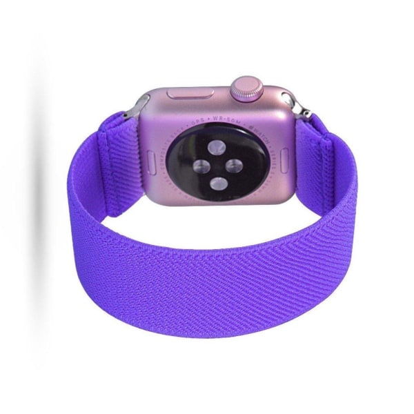 Apple Watch Series 5 40mm yksivärinen nylonkellonauha - Violetti Purple