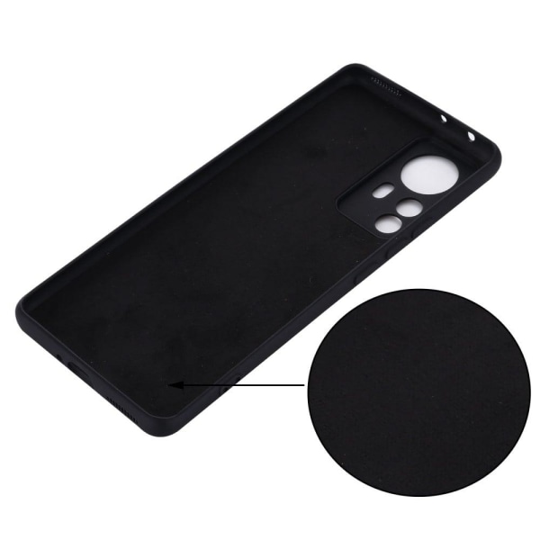 Matte Liquid Xiaomi 12S Pro / Xiaomi 12 Pro silikone cover - Sort Black