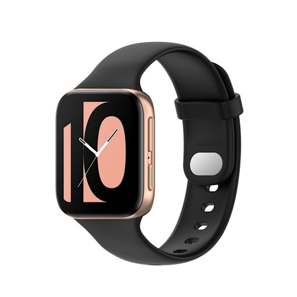 Oppo Watch (46mm) simple silikone rem - sort Black