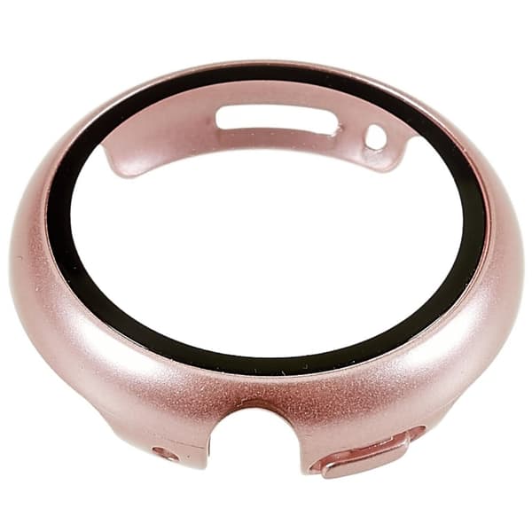 Google Pixel Watch protective cover with tempered glass - Rose Gold Rosa