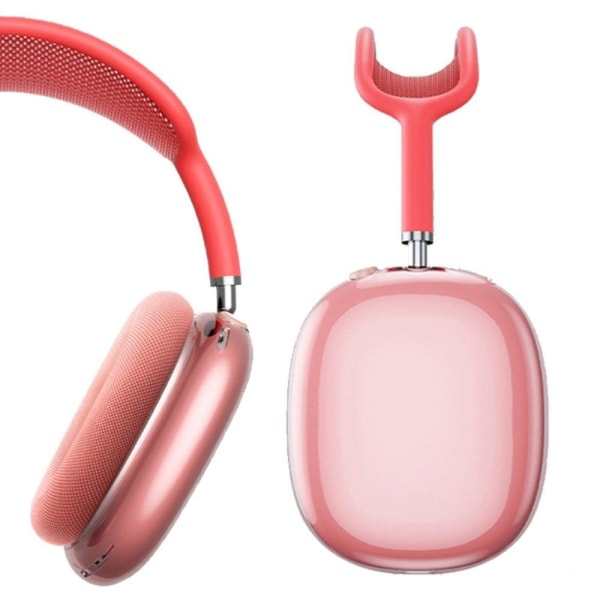 Airpods Max headphone protective case - Transparent Pink Pink