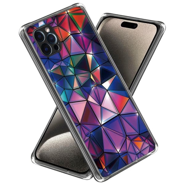 Deco iPhone 16 Pro Max cover - Trekant Multicolor