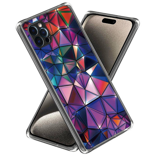 Deco iPhone 16 Pro Max kotelot - Kolmio Multicolor