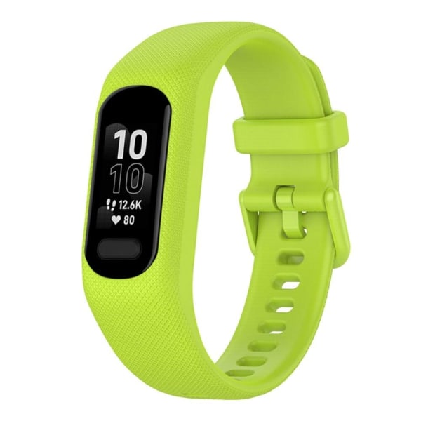 Garmin Vivosmart 5 silicone watch strap with case - Cyan Green