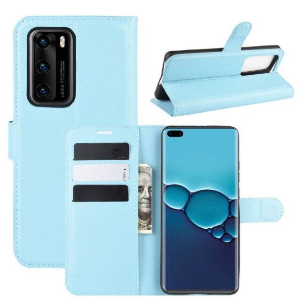 Classic Huawei P40 flip kotelot - Sininen Blue