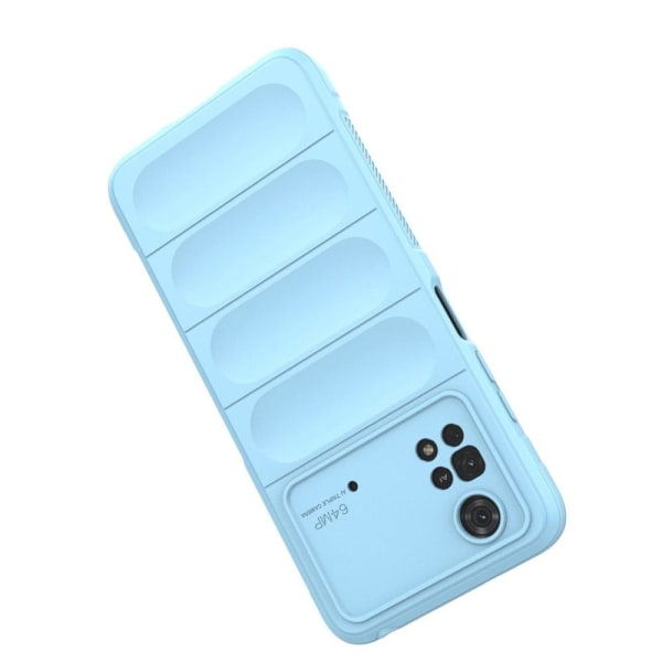 Mjukt greppformat Xiaomi Poco M4 Pro skal - Silver/Grå Silvergrå