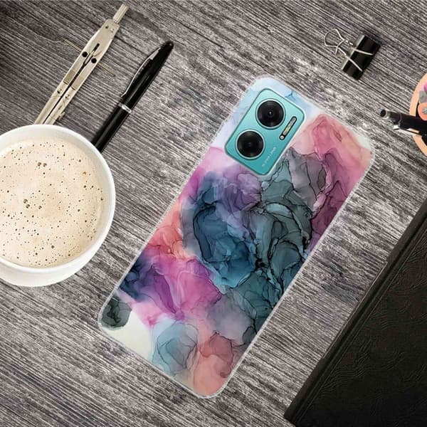 Marble design Xiaomi Redmi Note 11E kotelot - Osmose Ruusu Ja Vihreä Multicolor