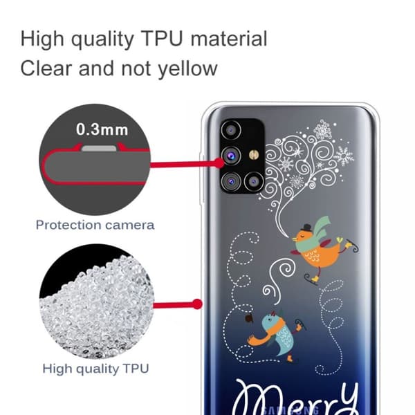 Juletaske til Samsung Galaxy M51 - Skifugl Multicolor