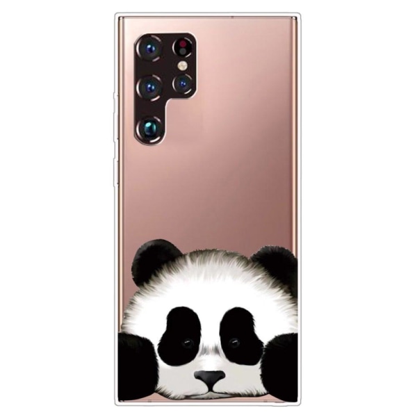 Deco Samsung Galaxy S22 Ultra Suojakotelo - Cute Panda White