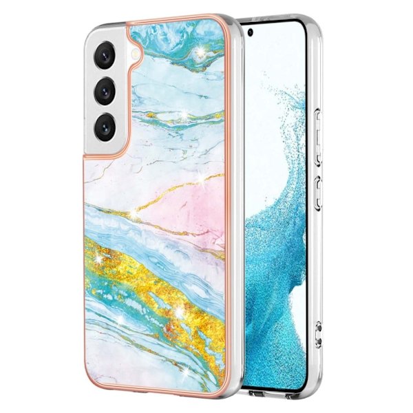 Marble Samsung Galaxy S23 Plus Etui - Green Color Mix Green
