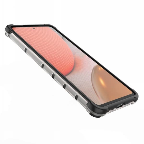 Bofink Honeycomb Samsung Galaxy A72 5G skal - Silver/Grå Silvergrå