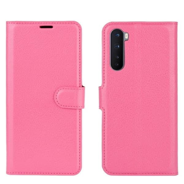 Classic OnePlus Nord Flip Etui - Rose Pink