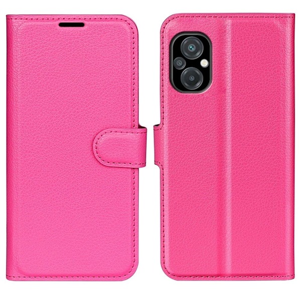 Klassisk Xiaomi Poco M5 Flip Etui - Rose Pink