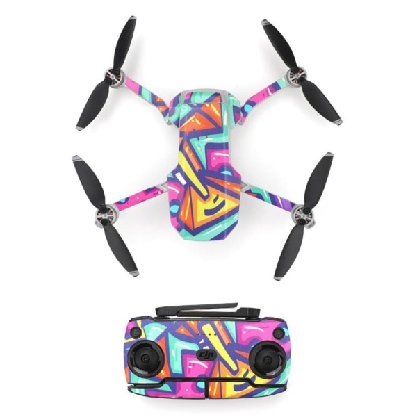 RCSTQ DJI Mavic Mini cool stickers - Colorful Swirls multifärg