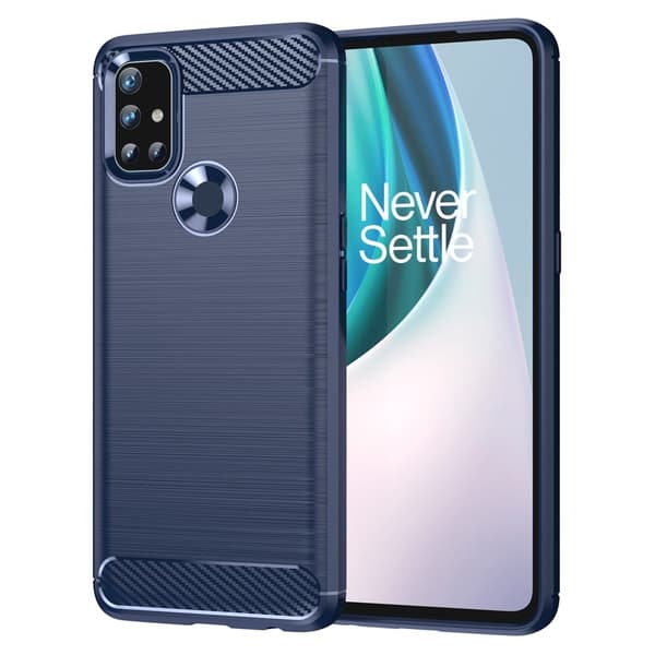 Carbon Flex OnePlus Nord N10 5G skal - Blå Blå