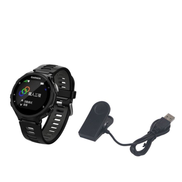 Garmin Forerunner 735XT, 235Xt, 230, 630 malleille USB turvallinen latausklipsi Black