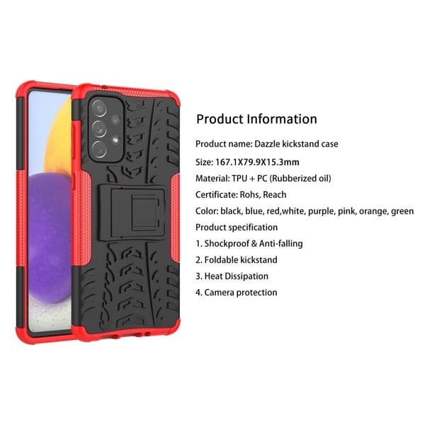 Offroad Samsung Galaxy A73 deksel - Rød Red