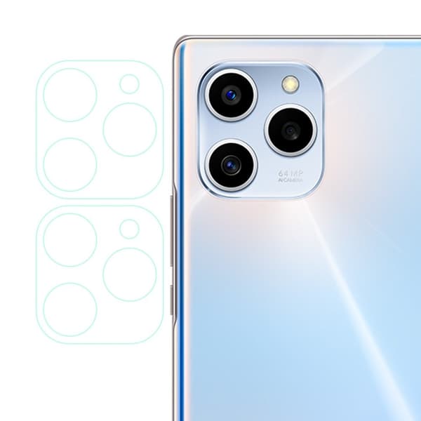 2Pcs Honor 60 SE arc edge härdat glas kameralinsskydd Transparent