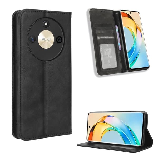 Bofink Vintage Honor X50 Nahkakotelo - Musta Black