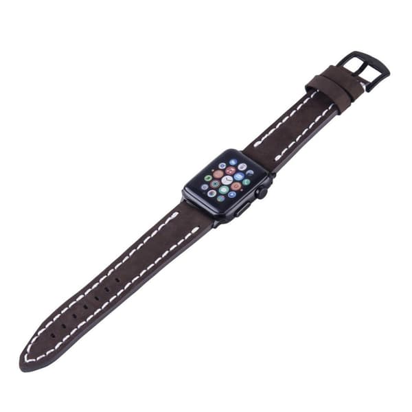 Apple Watch serie 4 40 mm kernelæderurrem - kaffe Brown