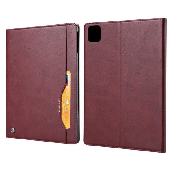 iPad Air (2020) durable leather flip case - Wine Red Red