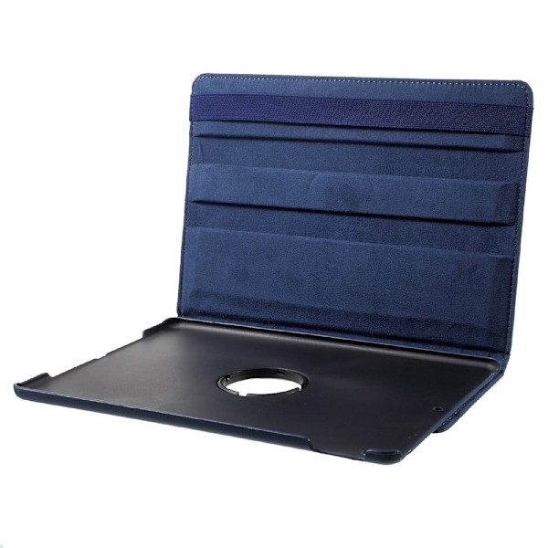 iPad Pro 10.5 Læder etui med roterende stand - Mørkeblå Blue