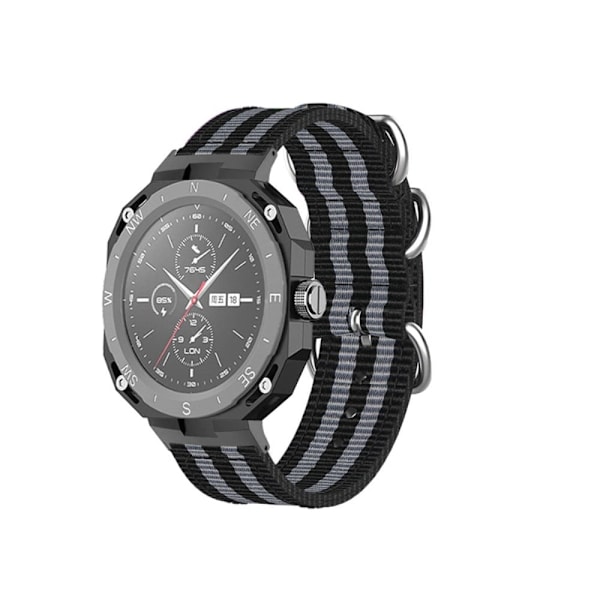 Huawei Watch GT Cyber nylon-urrem - Sort / Grå Silver grey