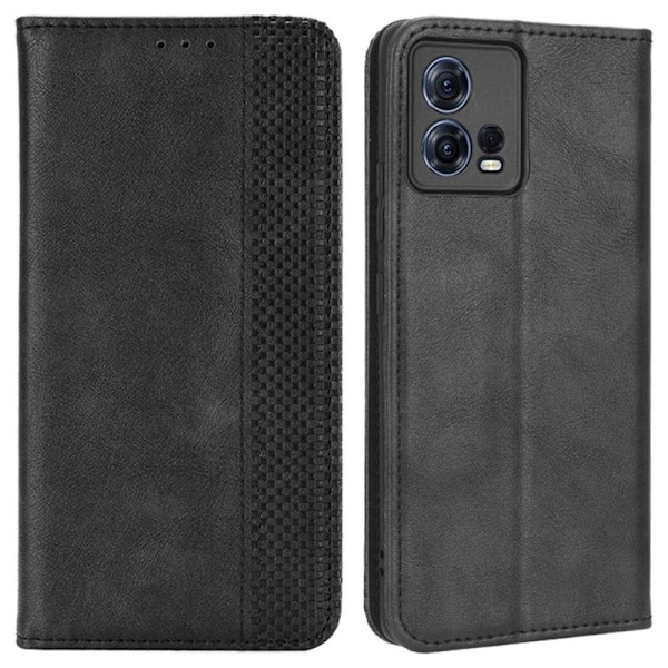 Bofink Vintage Motorola Edge 30 Fusion / S30 Pro Læder Etui - Sort Black