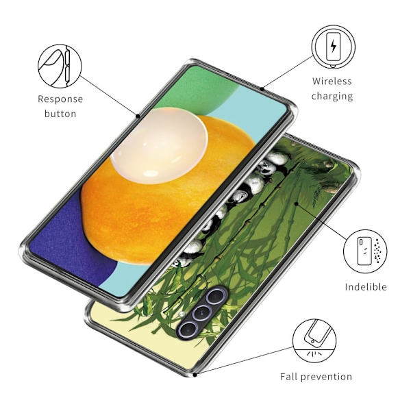 Deco Samsung Galaxy A54 deksel - Stabling Av Pandaer Green