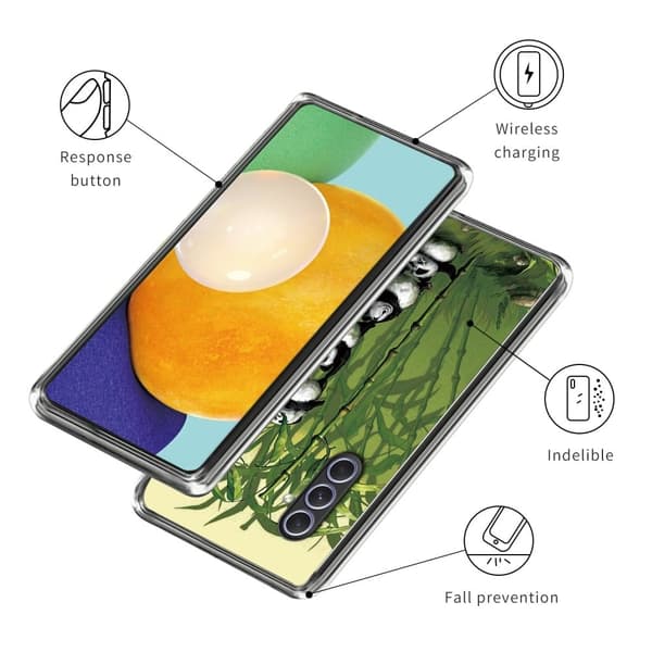 Deco Samsung Galaxy A54 skal - Stapling Av Pandor Grön