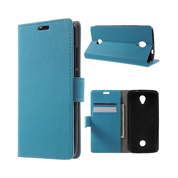 Acer Liquid Zest læder-etui m. indbygget stander - Blå Blue
