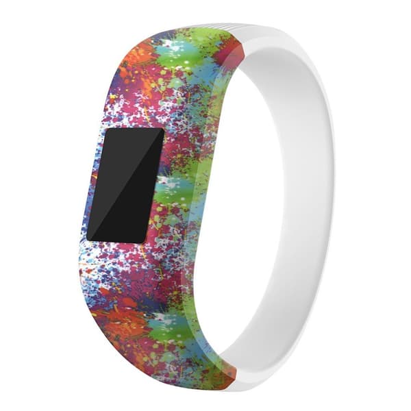 Garmin Vivofit JR -kellon ranneke - Koko: S - Värikäs Maalaus Multicolor