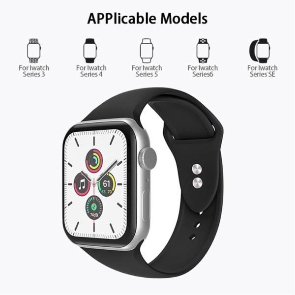 Apple Watch Series 8 (45mm) / Watch Ultra yksinkertainen silikonikellon hihna - Viininpunainen Red