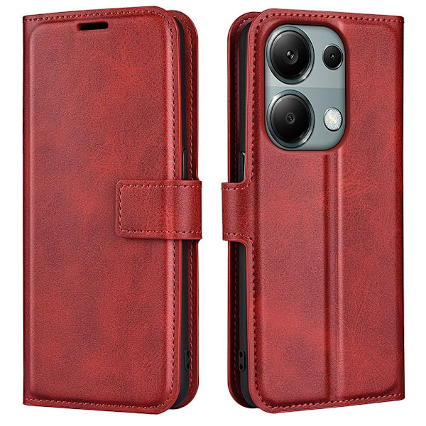Xiaomi Redmi Note 13 Pro 4G nahkainen lompakokkotelo - Punainen Red