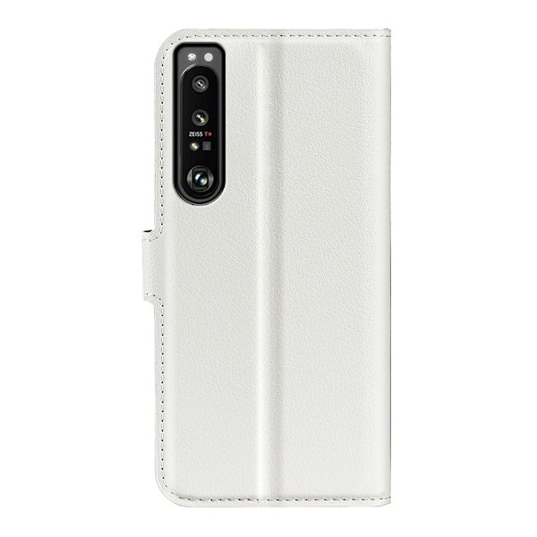 Klassisk Sony Xperia 1 IV flip etui - Hvid White